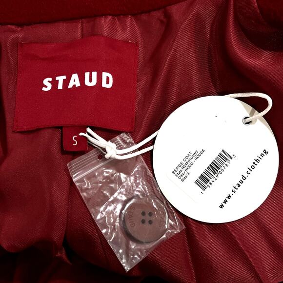 NWT NEW STAUD Serge Wool BlendCoat - Picture 10 of 11